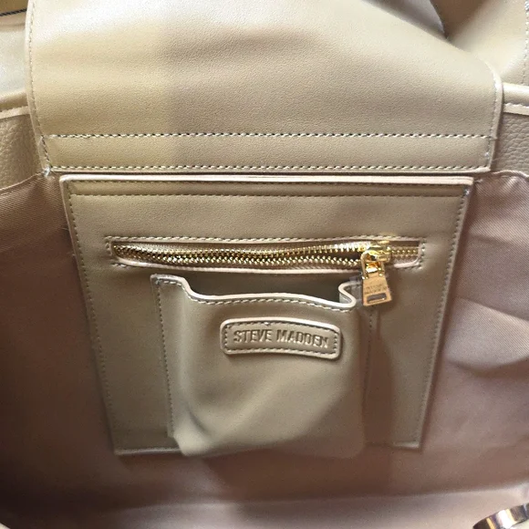 NWT Steve Madden BWEBBER-EL Satchel In Sandstorm Colorway DT623705